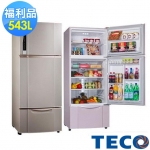 TECO東元543L變頻三門冰箱